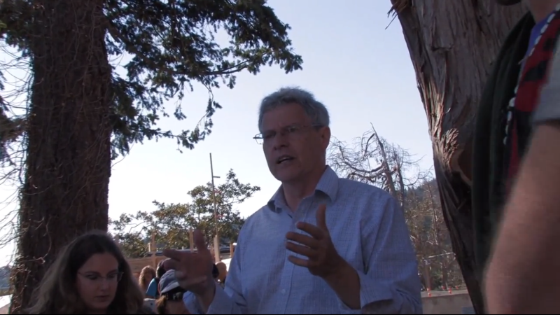 Gary Holman MLA, filmed on Grace Islet by Bill Warriner of Salt Spring Live