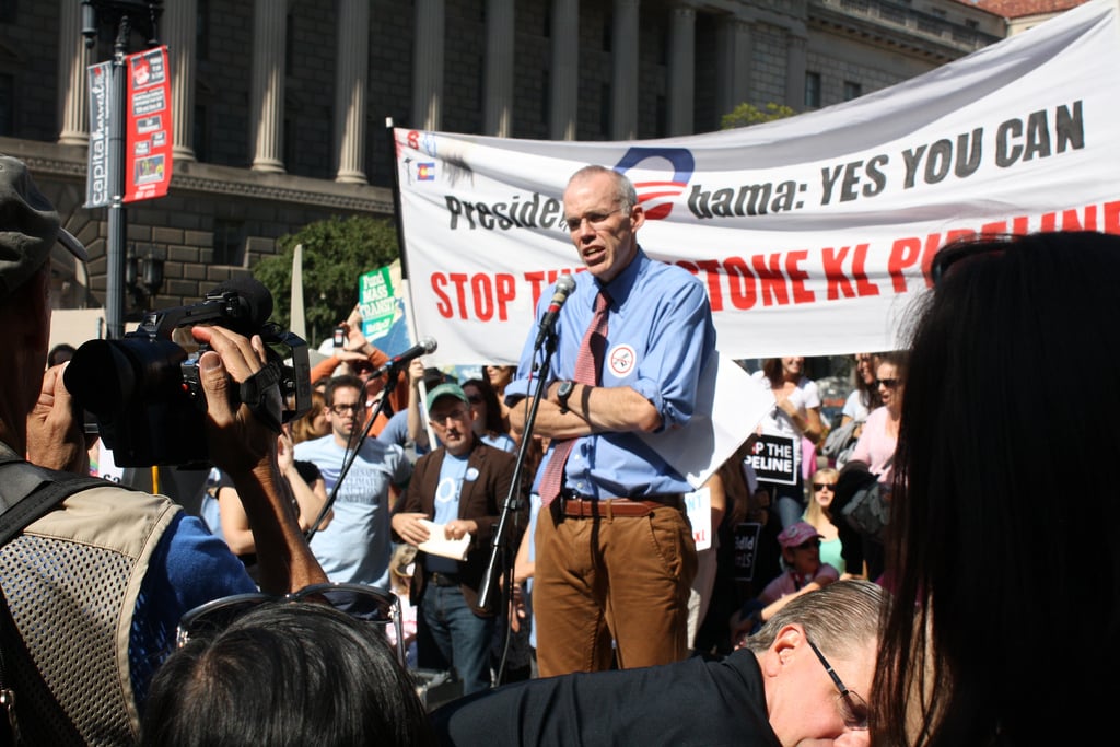 Bill McKibben at 2011 Protest in Washington by Elvert Barnes Protest Photography via Flickr (CC BY SA , 2.0 License)