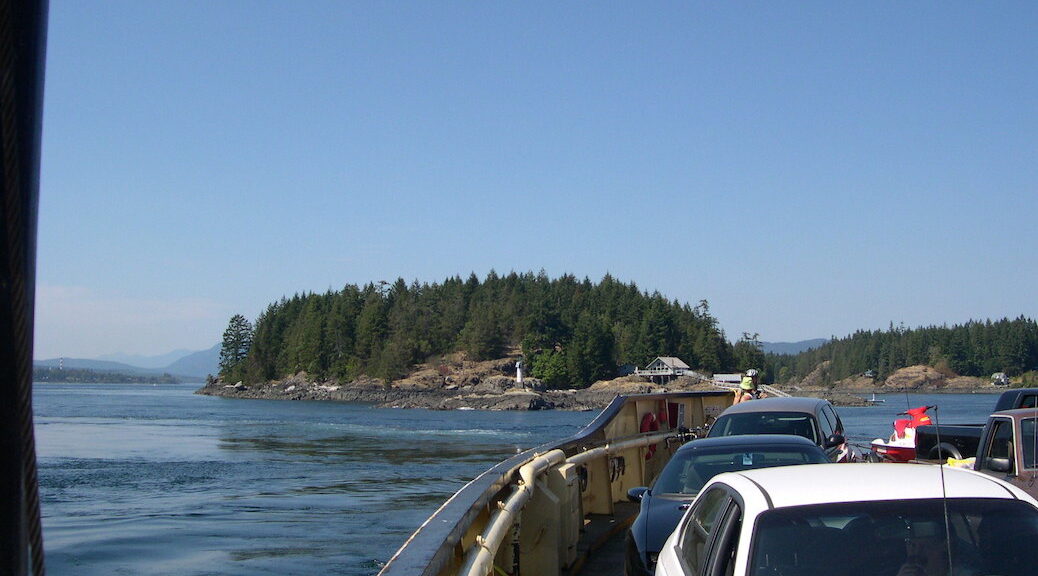 Looking towards Quadra Island from the BC Ferry