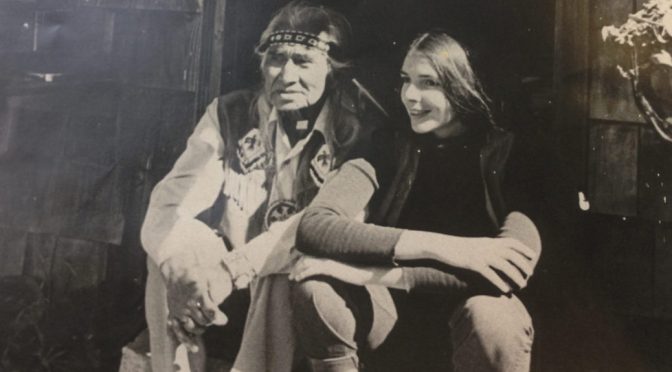 An older Indigenous man and young woman