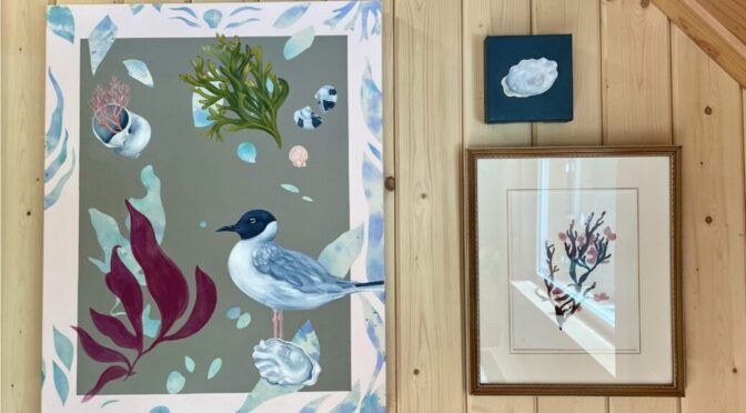 Three of the paintings from the studio tour 23