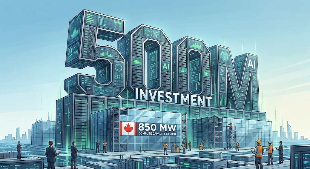 Illustration of Canada's latest $500 million investment in AI
